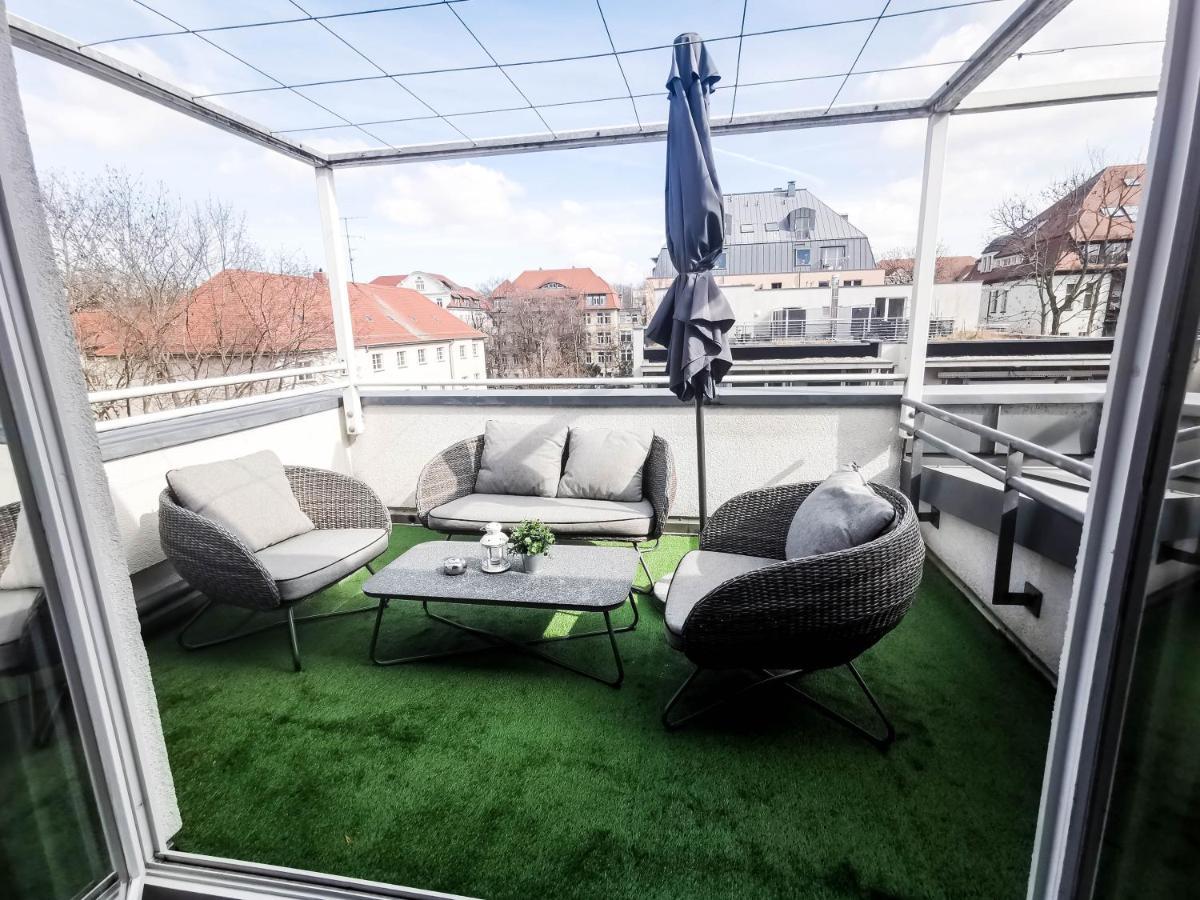 Leipzig Residenz Goethe Apartment Mit 2 Dachterrassen Eksteriør billede