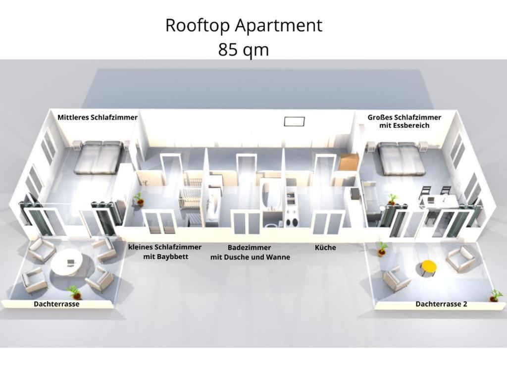 Leipzig Residenz Goethe Apartment Mit 2 Dachterrassen Eksteriør billede